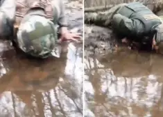 Ukrainas bruņotie spēki pārrāvuši Krievijas loģistiku: okupanti nofilmē, kā mežā dzer ūdeni no peļķēm