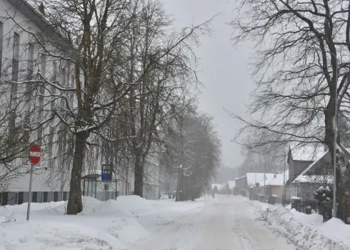 Sniegputenis Jēkabpilī